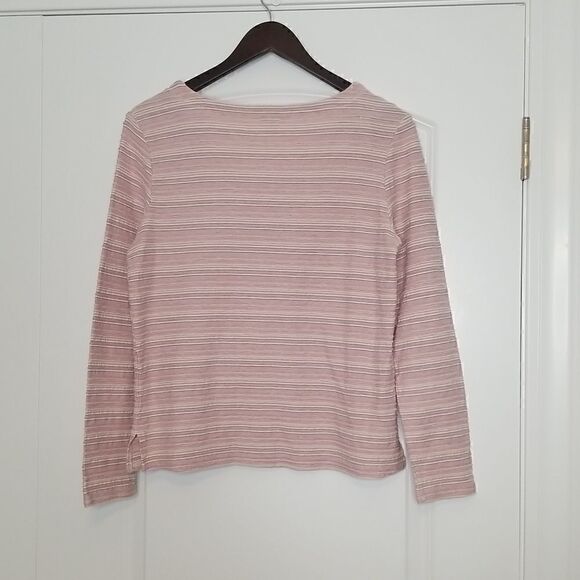 J. Jill Textured Button Down Striped Cardigan Sweater - Picture 5 of 7